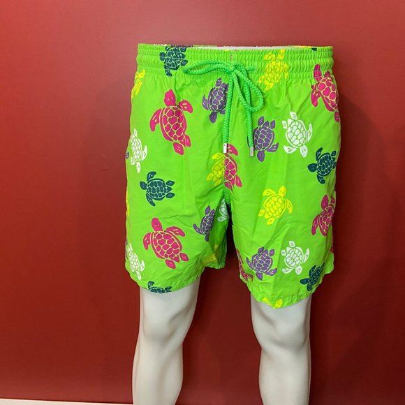 Vilebrequin Men's Moorea Multicolored Turtle Swim Trunks - NWT - Picture 4 of 6